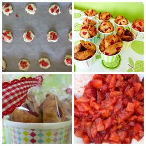 Kinder Erdbeer-Sommer-Cookies